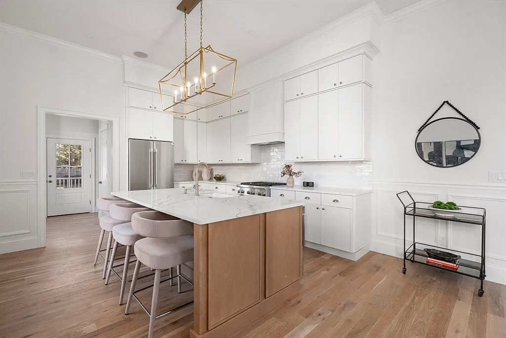 Hardwood flooring installation project by Paulista General Contractors"