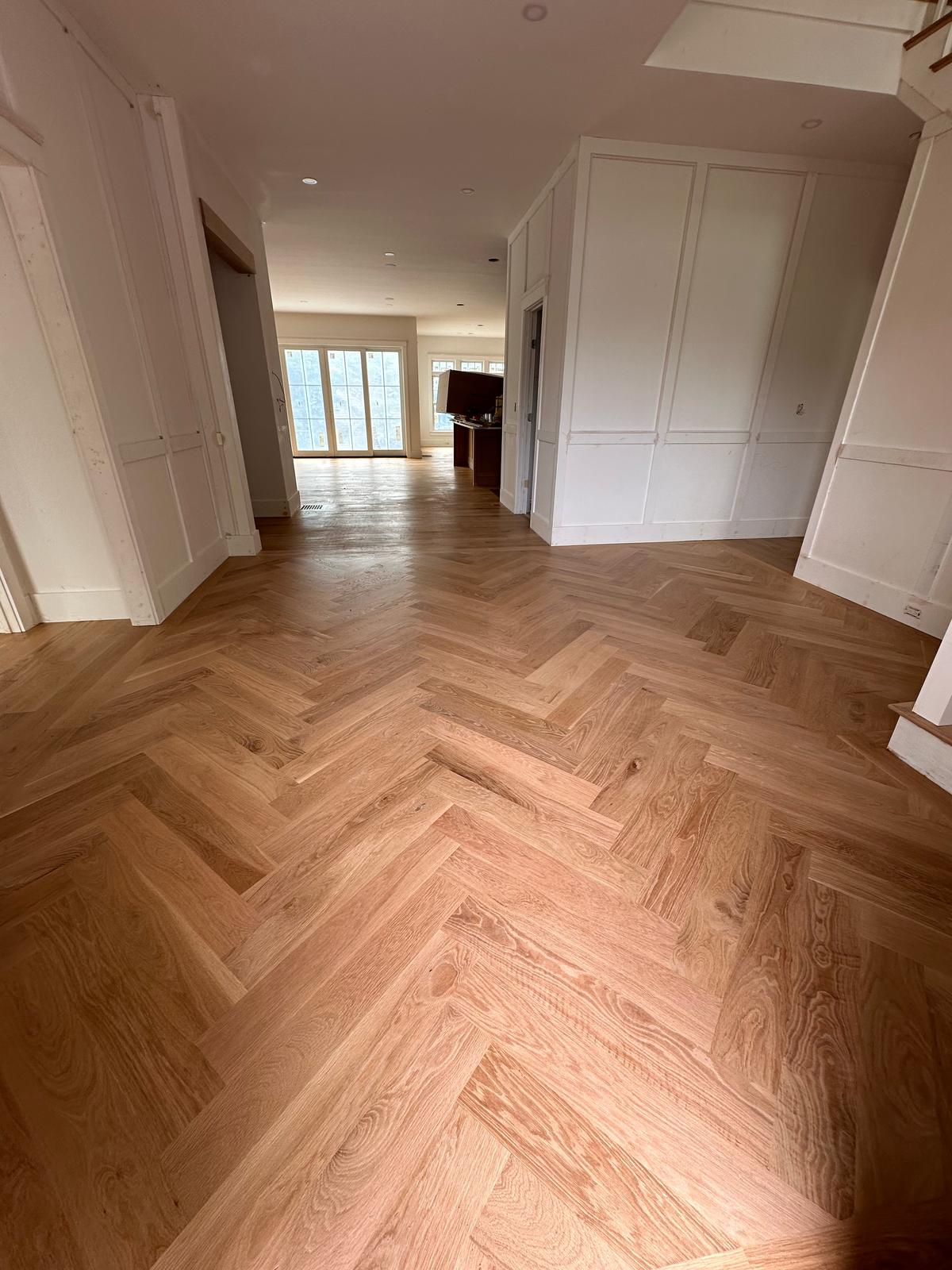 Hardwood flooring installation project by Paulista General Contractors