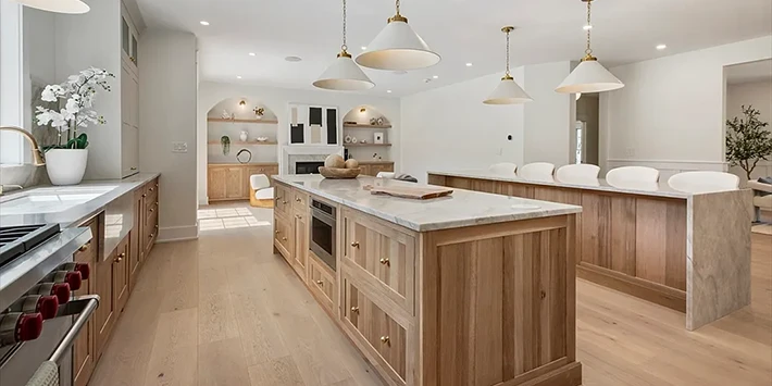 Custom kitchen remodeling project completed by Paulista GC in Milford MA"