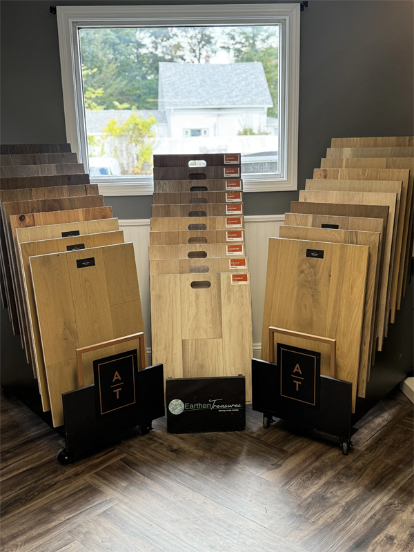 Hardwood floors at showroom Paulista General Contractors Milford MA